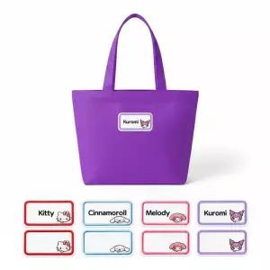 산리오 패브릭 전용 열접착 이름표 패치(쿠로미)