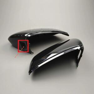 아우디 호환 A3 S3 8Y  2025용 LHD 사이드 윙 미러 커버 캡 카본 룩 교체용 블랙