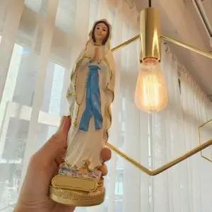 성모상 소형 상 짐승들 카톨릭 교회 조각상 십자가 선물 성물 기도