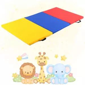 체육교구 접이식 손잡이 인조가죽 3단 안전매트 학교체육 놀이매트 학교