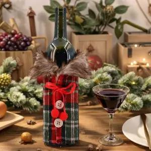 [골드스마일]와인홀더 인테리어 털코트 와인커버 병인테리어홀더 커버