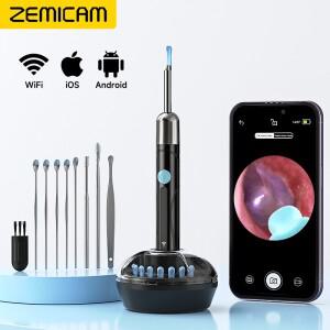 4.2MM 무선 시각 귀 범위 iOS안드로이드 WiFi 내시경 검 이경 왁스 제거 청소 도구에 대한 1080P 검사 카메