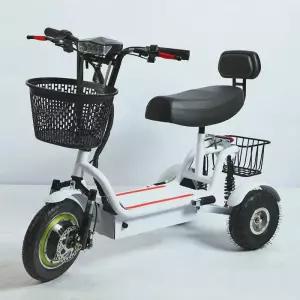 접이식 전기 자전거 세발 삼발이 전동 바구니