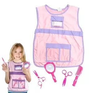 창의력발달 직업체험 미용사 의상n소품 세트 어린이집연극교구 역할연극 상황극