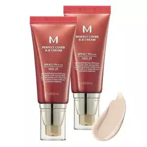 미샤 M 퍼펙트 커버 비비크림 50ml 21호 50ml 2개