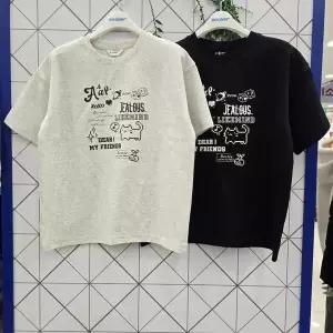 [에꼴리에] 주니어 5부 이모지 믹스 쿨 양면티 26B0481_GN