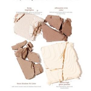 4색 컨투어링 트레이 하이라이트 - 바디 매트 샤인 파우더 솔리드