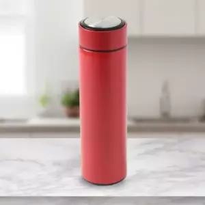 [셀러에이드]레드 슬림 스테인리스 보온병 캠핑용 이중 여행용 물병