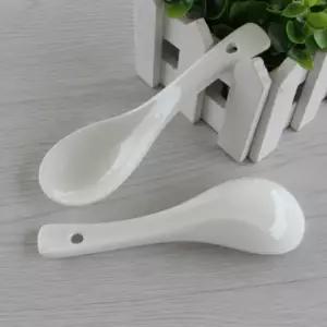 심플 세라믹 우동스푼 5개