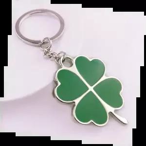 네잎클로버키링 행운의 심볼 손목용 키체인 고급 금속 디자인 소품 액세서리