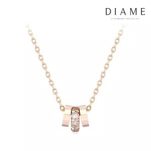 로즈 14K골드 다이아몬드 목걸이 FGDN1108U