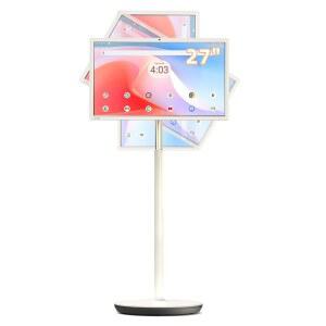 KTC MegPad 27인치 휴대용 스크린 TV - 8MP 카메라가 장착된 1080P 터치스크린 모니터, Google TV, Android 14, QC 8G RAM+128G 스토리