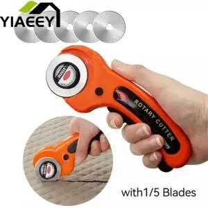 45mm 천 로터리 커터 패치 워크 롤러 휠 라운드 가죽 종이 가죽 공예 직물 용 로터리 커터