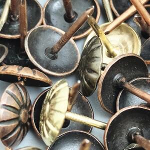 소파 박스용  다리미 압정 못 나무 공예 골동품 빈티지 실내 스터드 40 11x16mm