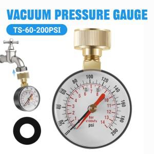 프리미엄 수압 게이지 0200 PSI 3/4인치 호스 나사산 포함  이 뛰어난 철  알루미늄 구조로 긴 수명 유지합