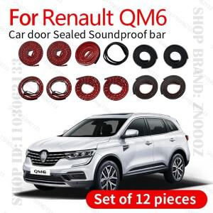 르노 QM6 HM0 자동차 도어 씰 스트립 고무 더블 레이어 씰링 보호기 방음 방진 12PCS 세트