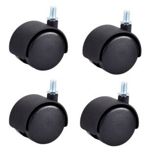 산업용 가구 트롤리용 회전 슬라이딩 M8 나사판 무소음 의자 바퀴 롤러 사무실 캐스터