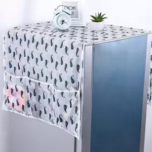 김치 냉장고 덮개 수납형 위 커버 전자레인지 세탁기 KxY3+1BEx