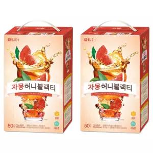 담터 자몽 오피스 사무실 하루한잔 허니 블랙티 분말 13g 50개입 2개