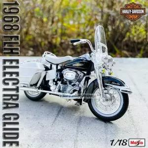 Maisto 118 Harley-Davidson 1968 FLH Electra Glide 오토바이 자동차 모델 합금 오일 실린더 장난감 선택
