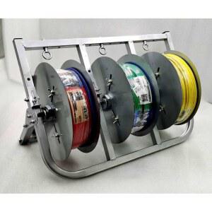 전선풀링기 케이블 랜선 포설기 선통대 스레딩 15m 카트 대형 롤러 전동 30m