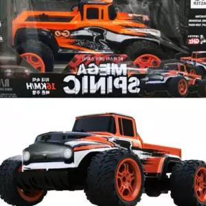 rc 무선 조종 대형 트럭 스피닉 메가 마스터 수륙양용오프로드 입문용변신 오렌지 방향조절 몬스터 빅사이