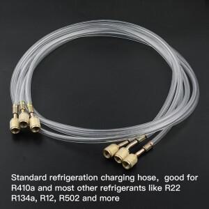 HOWH 에어컨 불화물 호스 튜브 추가 투명 도구 부품 불소 냉매