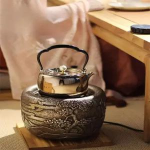 인덕션 차끓이기 핫플레이트 전기 고급 주전자 수작업 전통디자인 다도