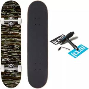 [CCS] 리얼트리 카무플라주 스케이트보드 완성 메이플 우드 전문 등급 스케이트 도구 및 스티커로 완전히