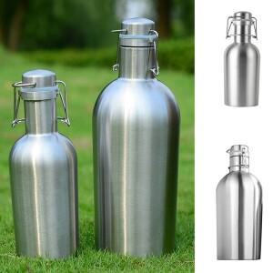 1L 2L S304 스테인리스 스틸 질소 커피 포트 맥주 케그 홈브루 그롤러 미니 제조 바