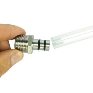 KegLand PPSU 사이트 글래스 키트(1/2인치 BSP 포함)(60cm 튜브 13mm ID X OD) 맥주 양조용