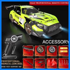 1:16 사륜구동 원격 조종 자동차 시뮬레이션 헤드라이트 가변 속도 드리프트 레이싱카 어린이 전동 장난감