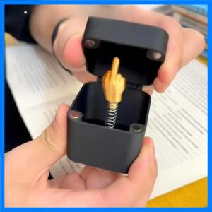 박스에서 나오는 팝업 중지 선물 상자 창의적인 책상/홈데코 선물 중지 모양의 참신한 크리스마스 재미있는