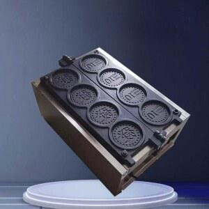 동전빵 기계 10원빵 빵틀 창업 3홀 경주 전기식 십원와플팬 굽기 11cm