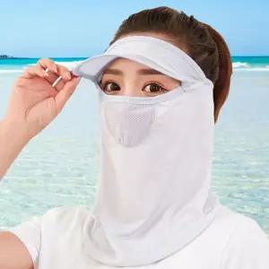 [라일리] Rly 쿨링 썬캡 마스크 등산 쿨마스크