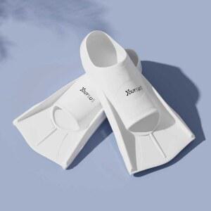 수영숏핀 오리발 스퍼트 화이트 휴양지 레슨 수영장 훈련용 숏핀 블랙 다이빙