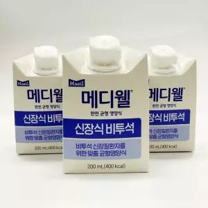 메디웰 신장식 비투석 200ml 30팩 환자영양식 단백질 탄수화물 식사대용 간식 신장질환 환자식