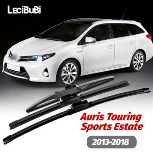 1세트 전면 및 후면 앞 유리 와이퍼 블레이드 Toyota Auris Touring Sports Estate 2013-2018 2014 액세서