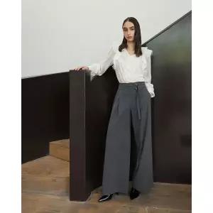 [롯데백화점]에고이스트 브이넥 러플 포인트 블라우스 ER3WB863