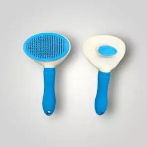 ksr 털 제거 관리 원터치 펫 브러쉬 블루 털제거기 펫브러쉬 동물빗 개털 원터치브러쉬