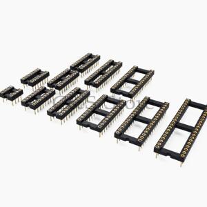 10PCS 원형 홀 IC 소켓 커넥터 DIP8 DIP14 DIP20