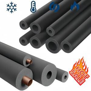 1.8M 스폰지 고무 파이프 검정색 방수 홀더 단열 관형 보호 슬리브 튜브 ID 6-48MM
