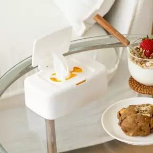 (옵션 화이트)원터치 티슈 통 보관함 물티슈 디스펜서 커버 케이스