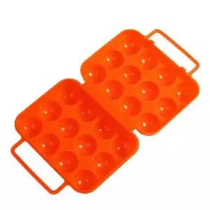 12구 계란케이스 오렌지 신선 야외용품 휴대용 이동