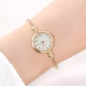 [알티피아]뱅글 로즈골드 여성 와이어 숫자 손목시계