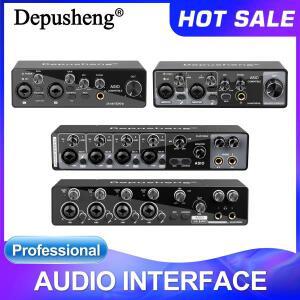 MQ22/44 ASIO 오디오 전문가용 사운드 카드 2/4 채널 USB 인터페이스 (라이브 녹음용)