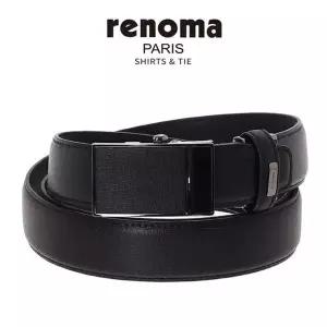 [NS홈쇼핑]레노마 삼색 디테일 포인트 소가죽 블랙 롱사이즈 자동벨트 RQSBE1503BK..
