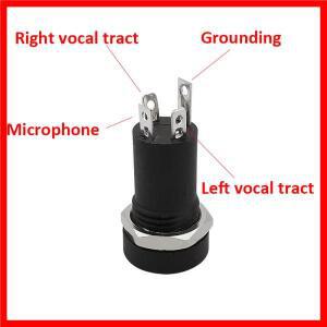 오디오 잭 스테레오 납땜 패널 설치 3.5mm 헤드폰 암 소켓 커넥터 너트 포함 2 3 4 핀 3.5mm 2 3/4 극