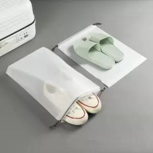 방수 반투명 스트링파우치 여행용 짐정리 신발주머니 30x40 조리개파우치