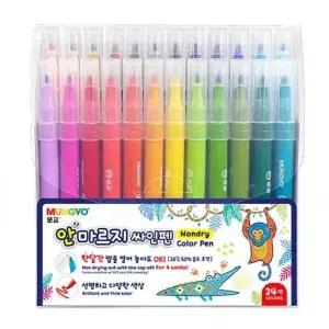 [아트박스]/이룸 안마르지 사인펜 싸인펜 24색 세트